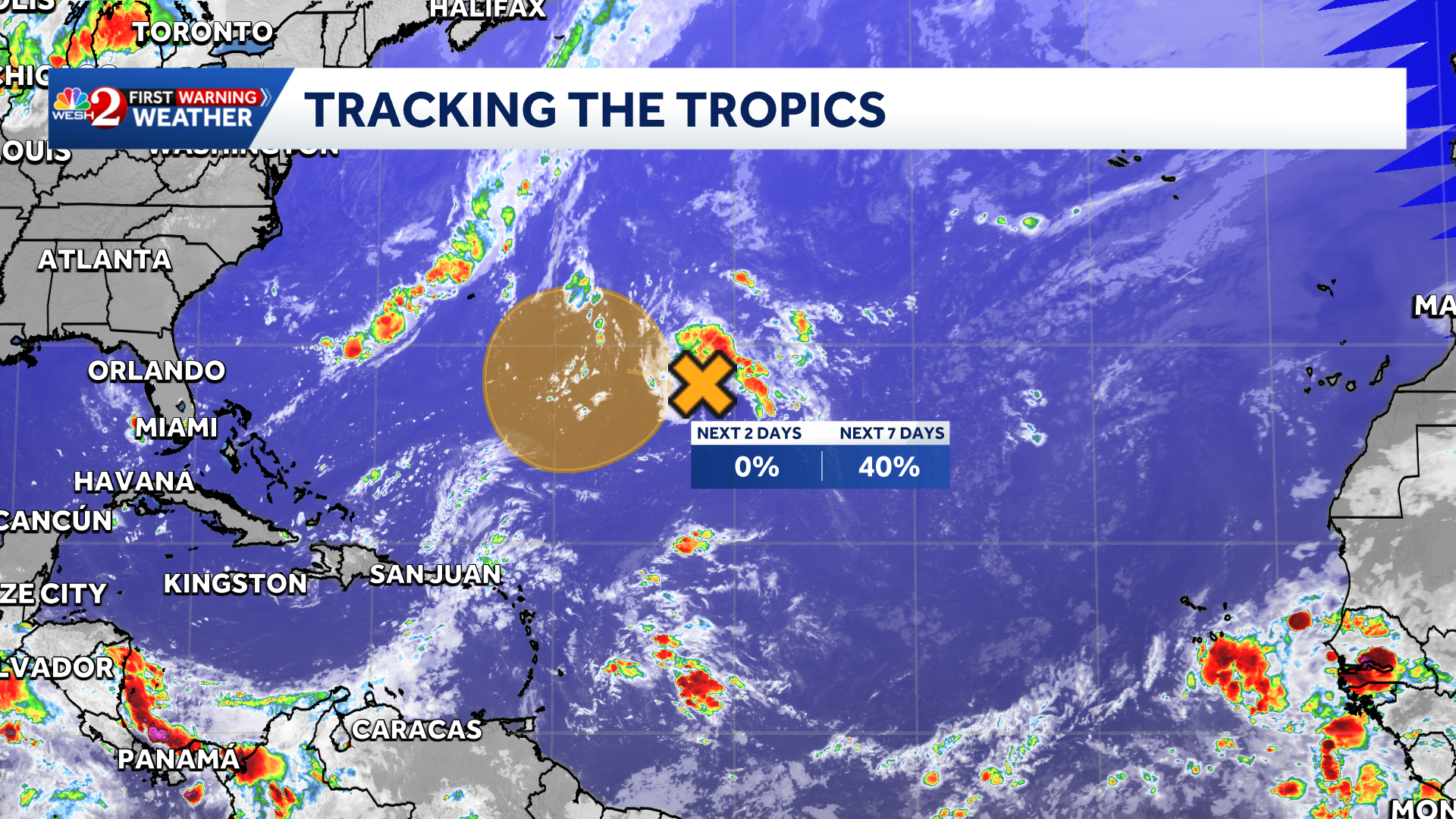 Atlantic disturbance could develop into tropical depression this week, NHC says — WESH 2 Orlando