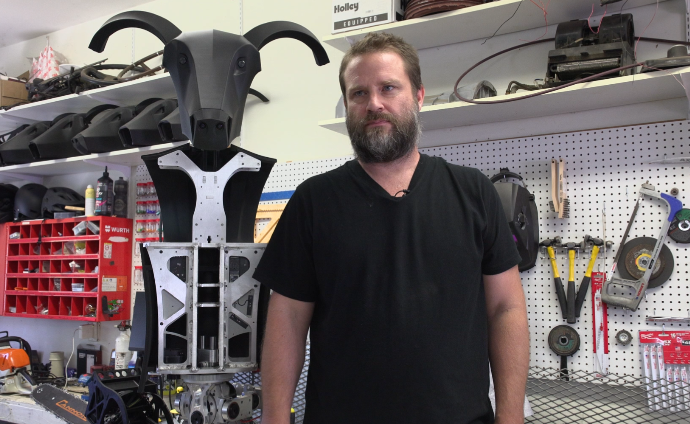 Viral goat-headed robot Three-Halves aims to help save lives in wildfire zones — WESH 2 Orlando