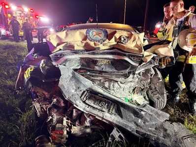 FHP trooper airlifted to hospital after patrol car hit in Orange County construction zone — WESH 2 Orlando