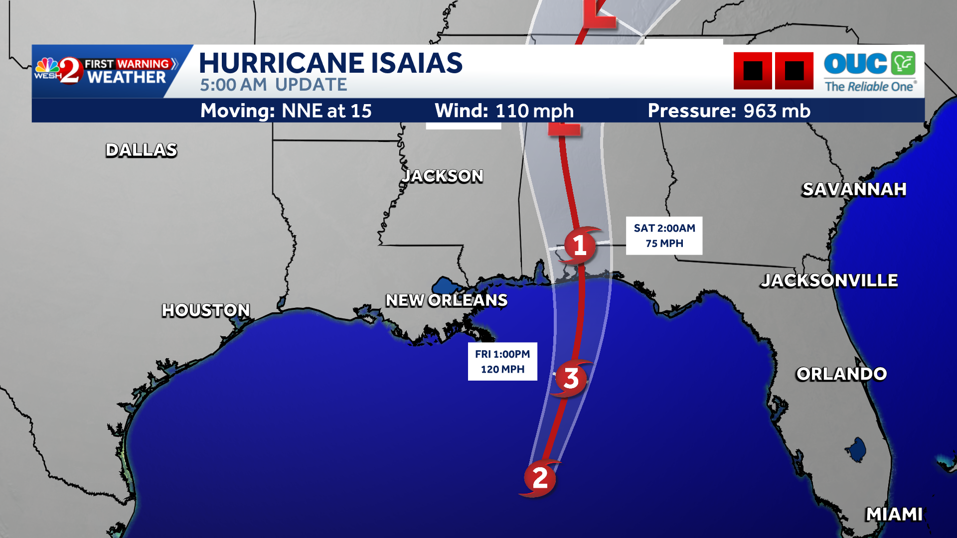Hurricane Isaias strengthens, major storm possible before Gulf Coast landfall, NHC says — WESH 2 Orlando, Windermere Community news