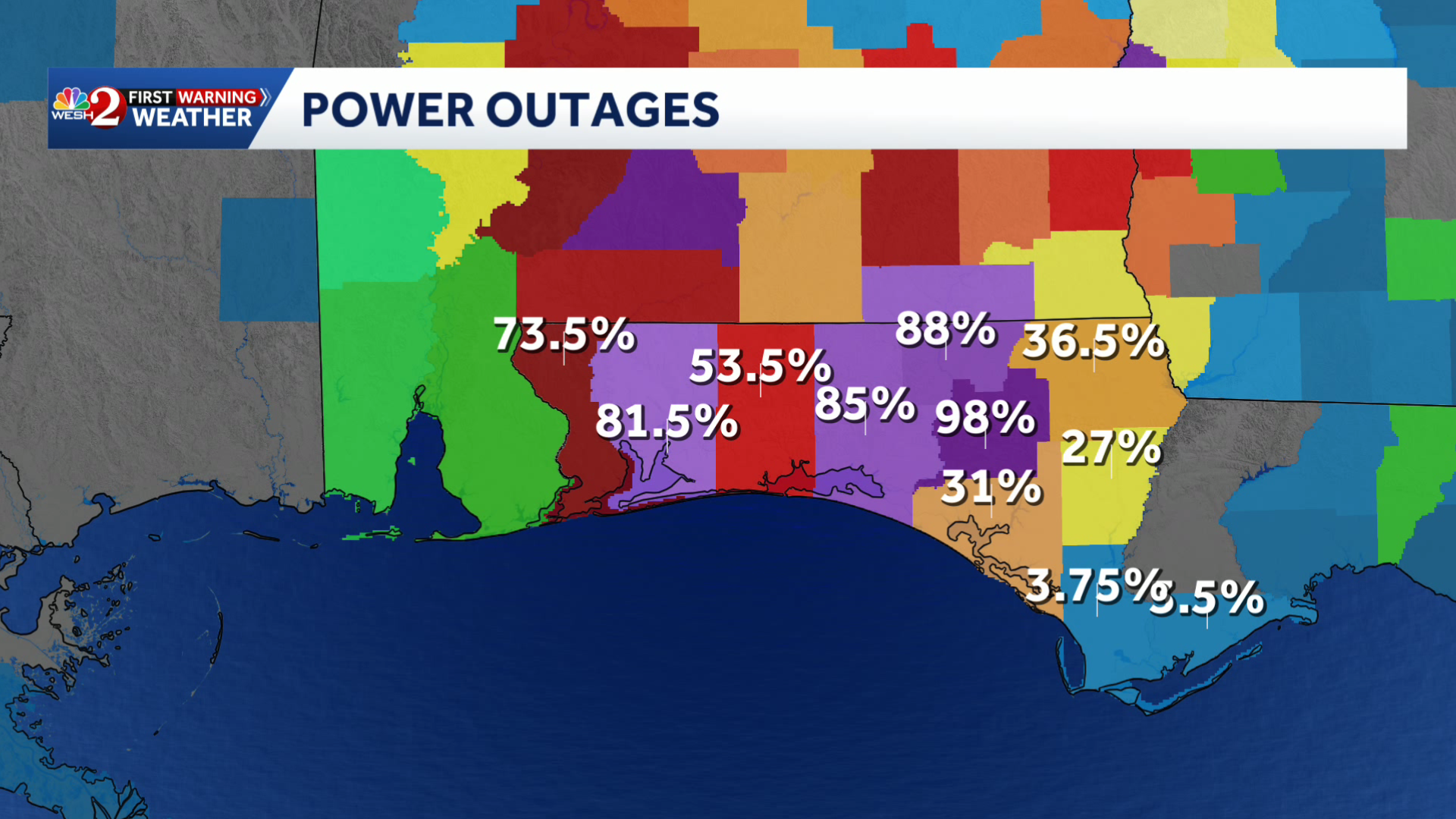 Florida power outage map | Tracking post-tropical cyclone Isaias — WESH 2 Orlando
