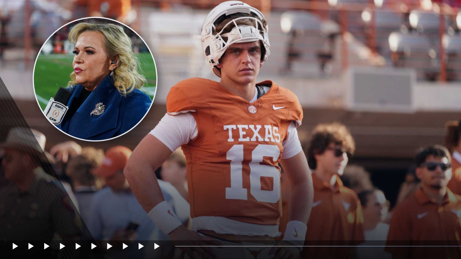 Texas QB Arch Manning apologizes to ESPN reporter Holly Rowe for laughing about fake video of slap — WESH 2 Orlando