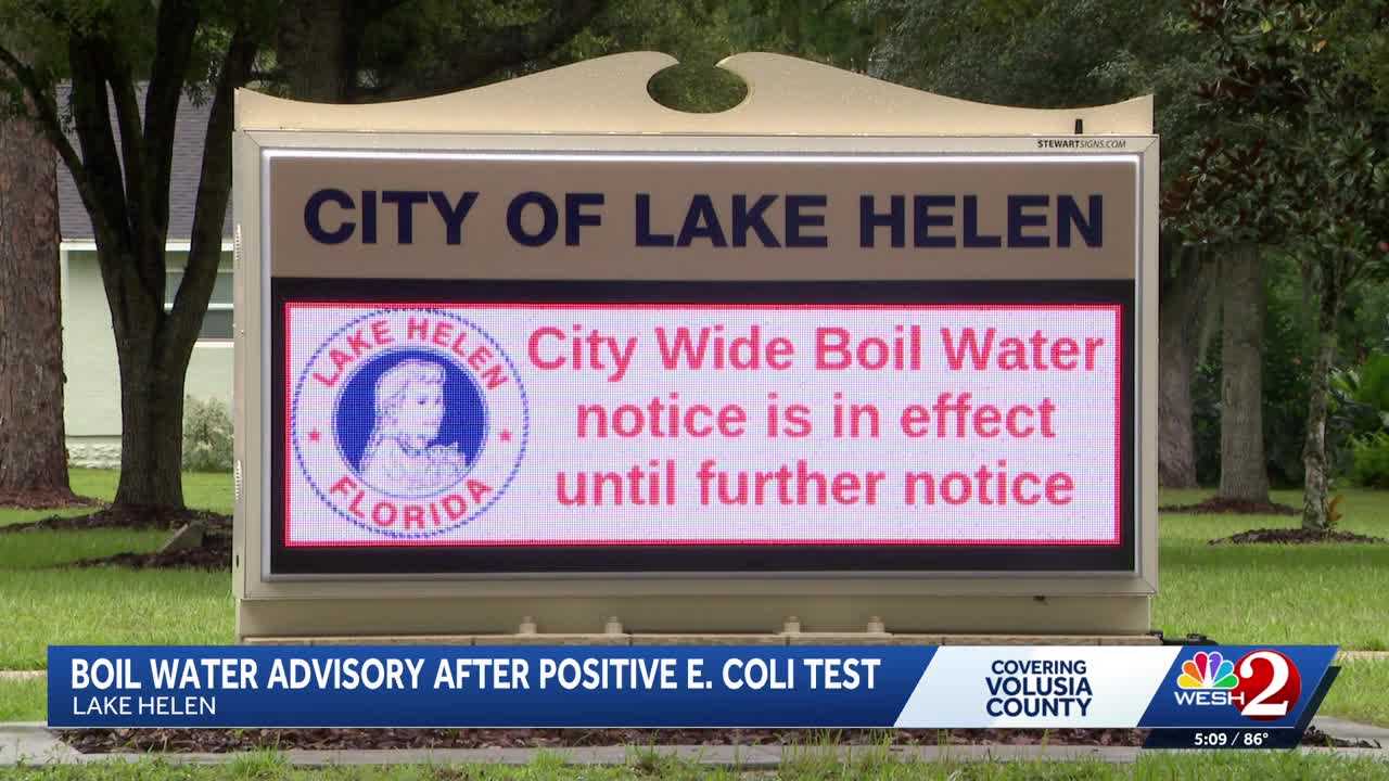 Lake Helen boil-water notice enters third day after E. coli detected in city well — WESH 2 Orlando, Windermere Community news