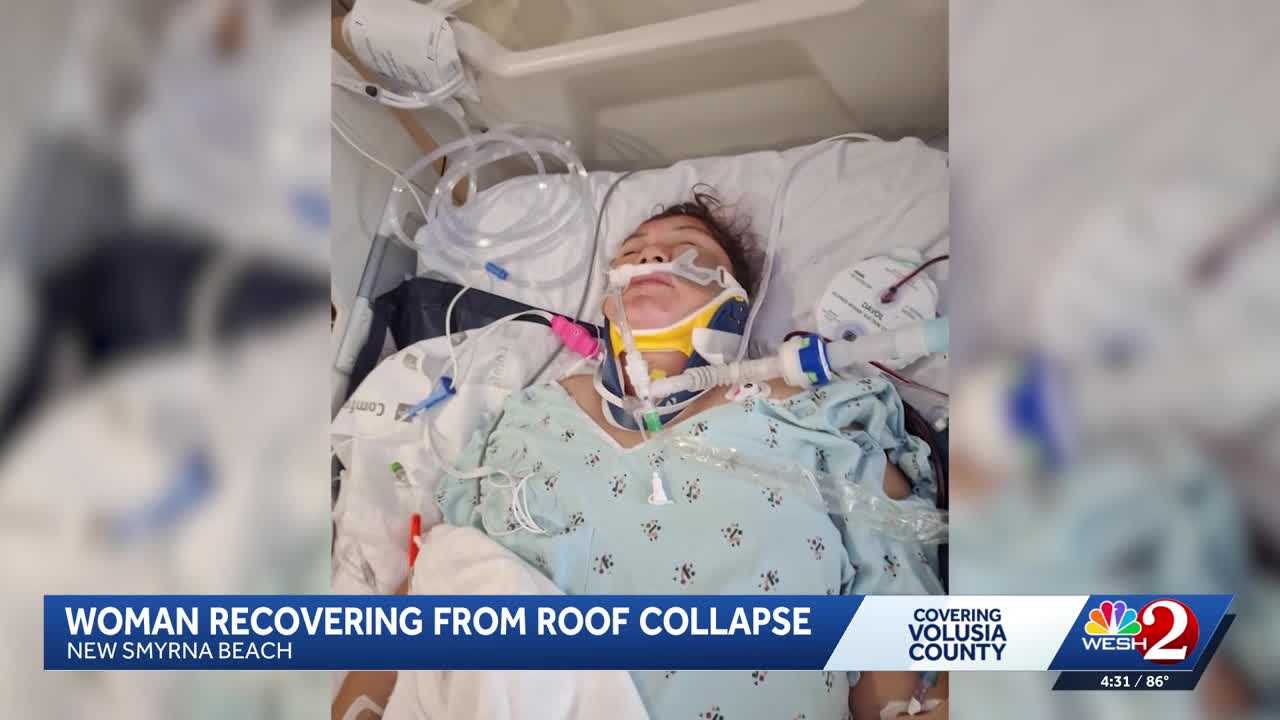 Mother of 2 recovering after roof collapse in New Smyrna Beach — WESH 2 Local Orlando, Windermere Community news