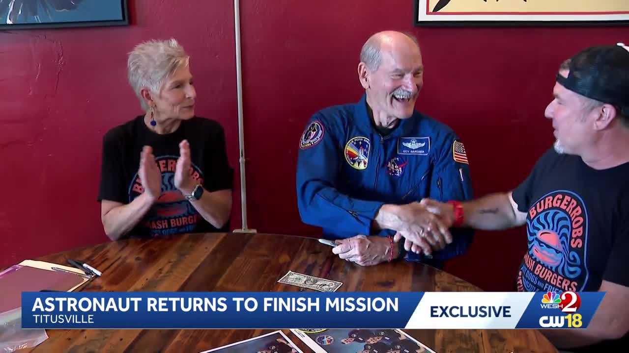 Space Shuttle astronaut adds missing signature to dollar bill signed by fellow crew in Florida — WESH 2 Orlando, Windermere Dining news