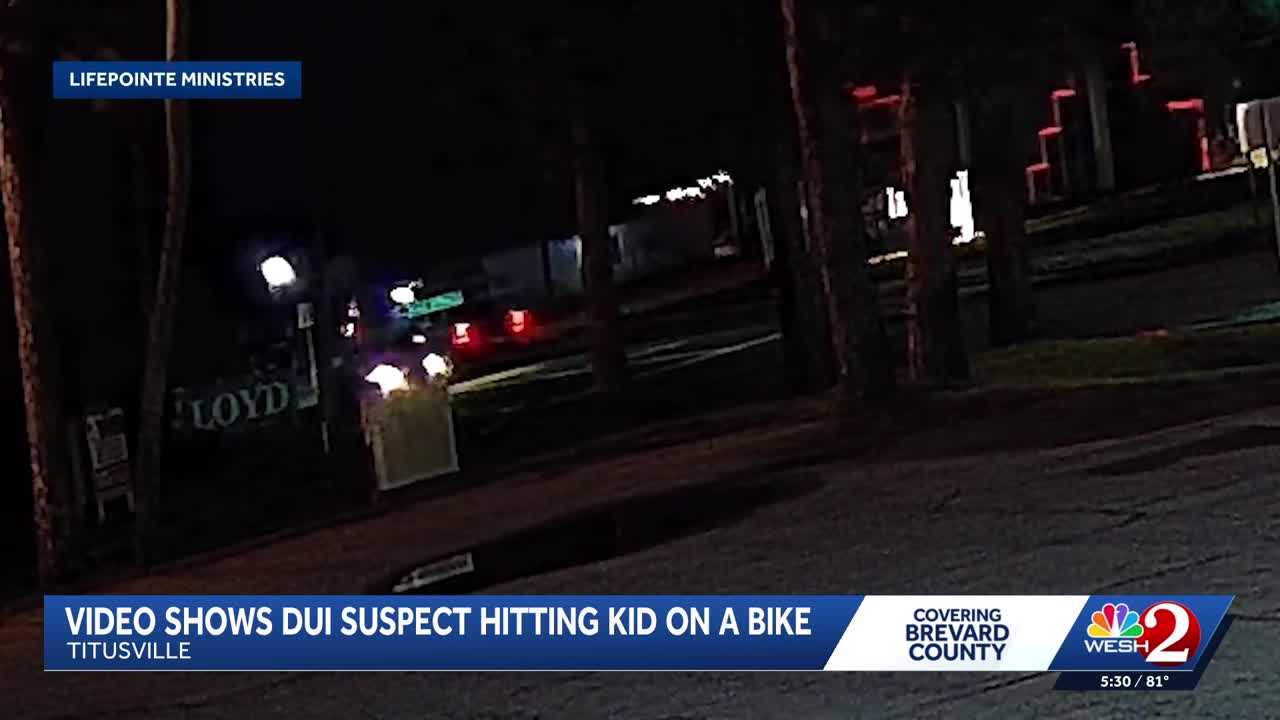 New video shows DUI suspect hit kid on bike in Titusville — WESH 2 Orlando, Windermere Community news