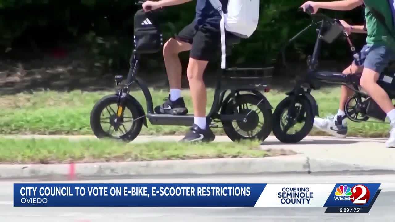 Oviedo city council to vote on micromobility rules to improve sidewalk safety — WESH 2 Orlando, Windermere Government news