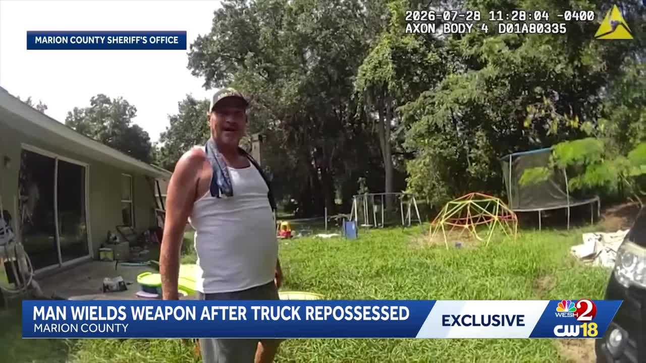 Florida man accused of wielding weapon after truck repossessed — WESH 2 Orlando, Windermere Community news