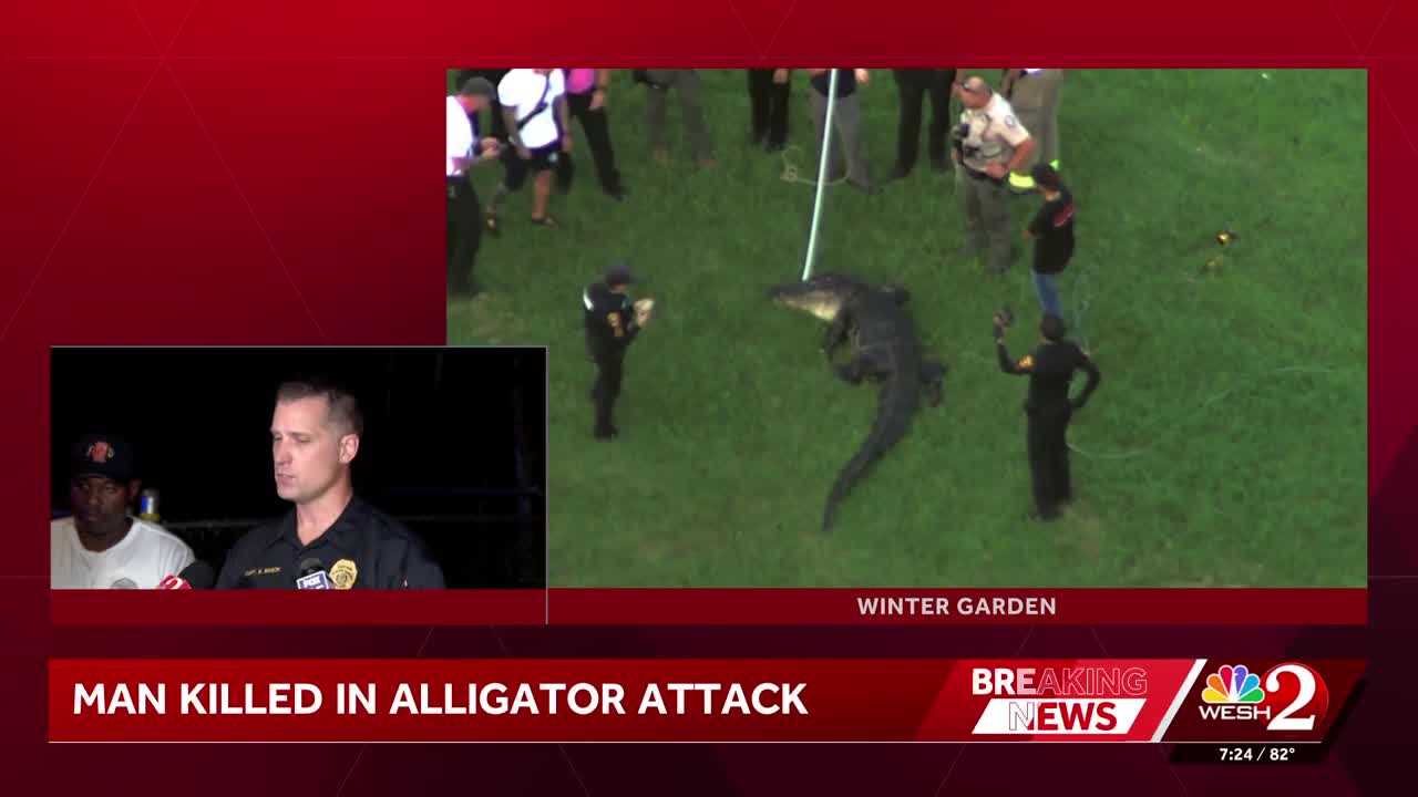 Alligator attacks, kills man who was fishing in Winter Garden, police say — WESH 2 Orlando, Windermere Community news