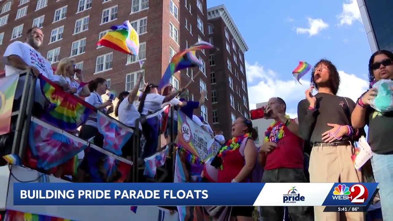 Inside the Central Florida workshop helping create floats for Come Out With Pride — WESH 2 Orlando, Windermere Business news