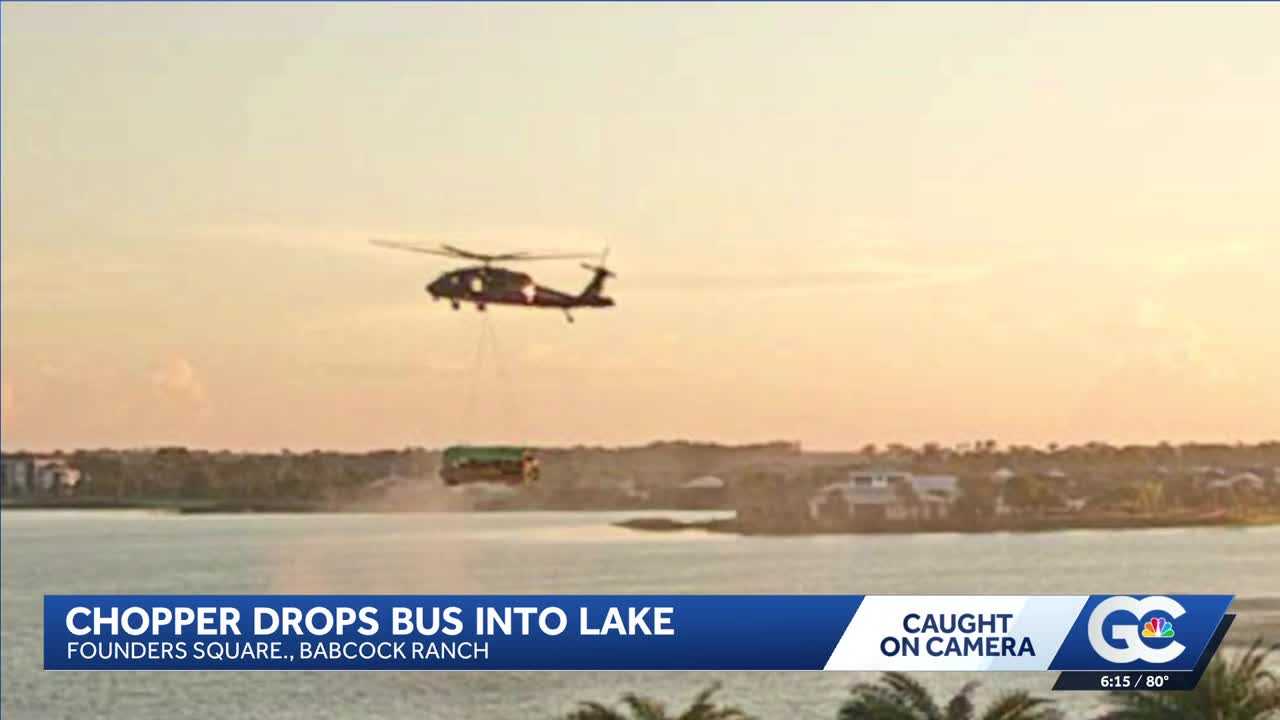 A Black Hawk carrying a school bus over Florida town had residents asking one question: Why? — WESH 2 Orlando, Windermere Schools news