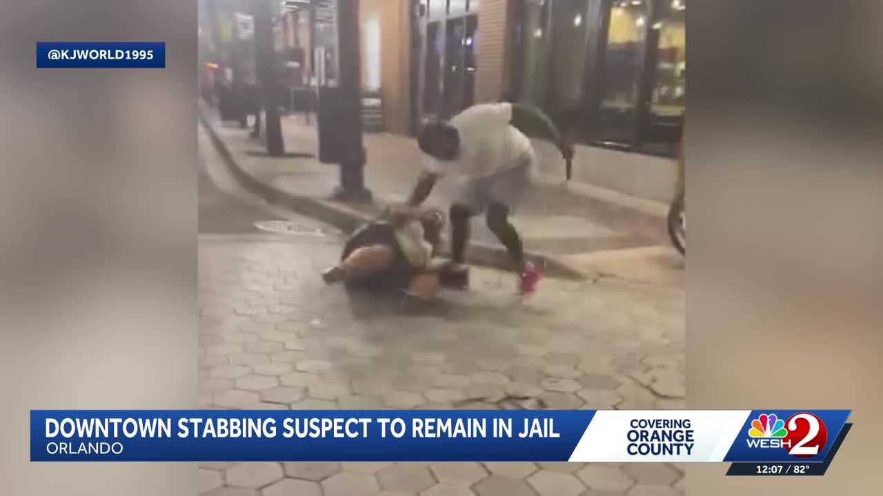 Downtown Orlando stabbing suspect ordered to remain in jail without bond — WESH 2 Orlando, Windermere Business news