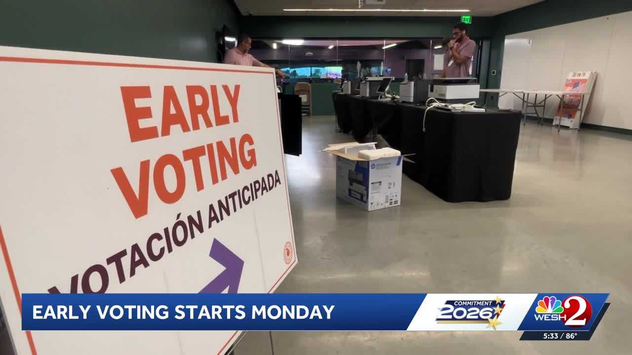 Early voting begins Monday in Florida — WESH 2 Orlando, Windermere Community news