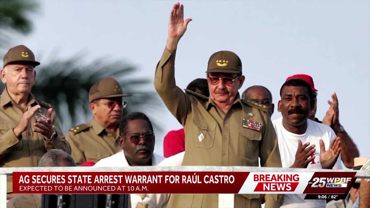 Florida attorney general announces arrest warrant for Raul Castro in Miami — WESH 2 Orlando, Windermere Community news