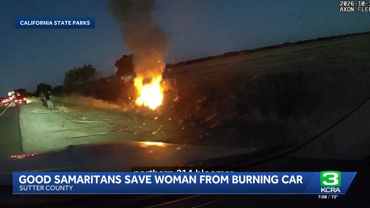 Officers rescue woman from burning car — WESH 2 Orlando, Windermere Community news